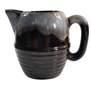 Vintage Small Brown Redware Milk/Syrup Pitcher Made In Japan